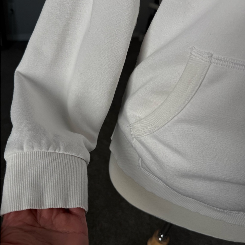 Diesel White Hoodie with Black Logo - Picture 7 of 12